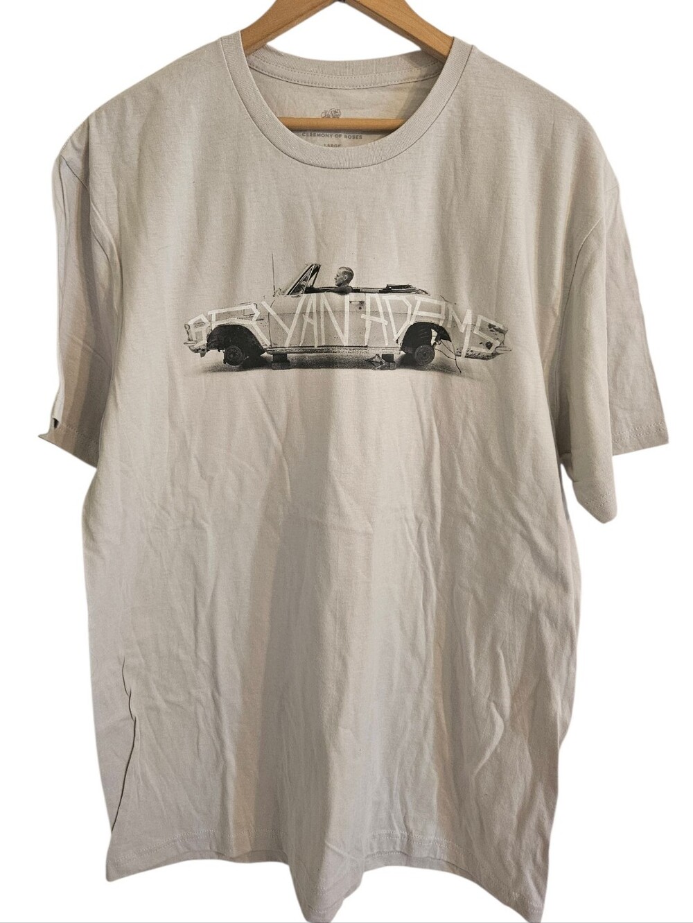 Bryan Adams Ceremony Of Roses Double Sided Cotton Tour Shirt Sz L New Unisex